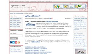 
                            8. Lightspeed Research Survey Panel Review & Sign Up Links