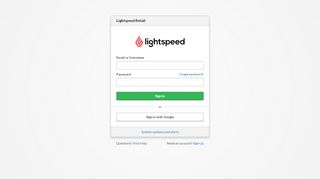 
                            2. Lightspeed Retail - Login - MerchantOS