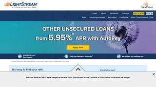 
                            8. LightStream | SunTrust's Online Loan Solution for Almost Anything