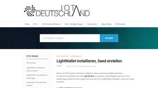 
                            11. LightWallet installieren, Seed erstellen • IOTA Deutschland