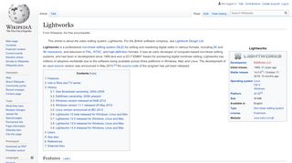 
                            6. Lightworks - Wikipedia