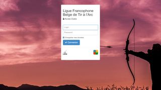 
                            8. Ligue Francophone Belge de Tir à l'Arc - Sign in