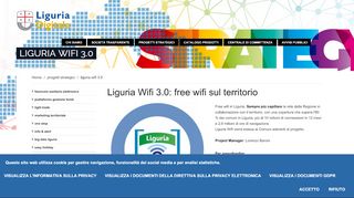 
                            5. Liguria Wifi 3.0: free wifi sul territorio - Liguria Digitale