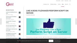 
                            10. Like a Boss: FileMaker Perform Script on Server - Geist Interactive