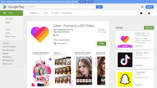 
                            2. LIKE – Magic Video Maker & Community – Apps bei Google Play