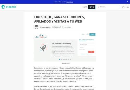 
                            9. LIKESTOOL, GANA SEGUIDORES, AFILIADOS Y VISITAS A TU ...