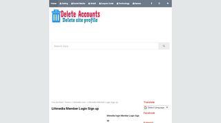 
                            3. Liltmedia Member Login Sign up - Delete Your Online Accounts