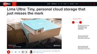 
                            6. Lima Ultra: Tiny, personal cloud storage that just misses the mark ...