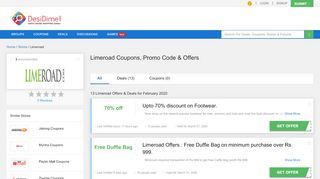 
                            9. Limeroad Coupons, Promo code, Offers & Deals - UPTO 65% OFF ...