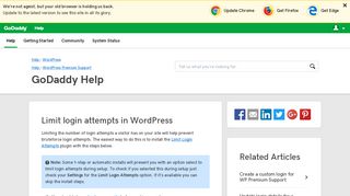 
                            9. Limit login attempts in WordPress | GoDaddy Help US