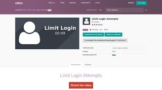 
                            7. Limit Login Attempts | Odoo Apps