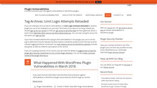 
                            12. Limit Login Attempts Reloaded – Plugin Vulnerabilities