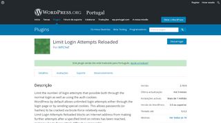 
                            11. Limit Login Attempts Reloaded | WordPress.org