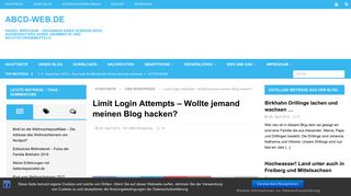 
                            5. Limit Login Attempts – Wollte jemand meinen Blog hacken?