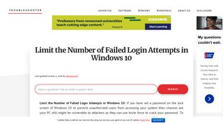 
                            6. Limit the Number of Failed Login Attempts in Windows 10 ...