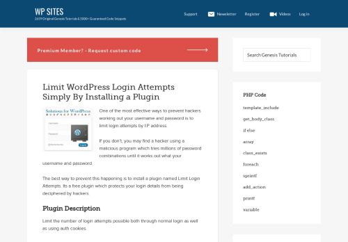 
                            11. Limit WordPress Login Attempts Simply By Installing a Plugin