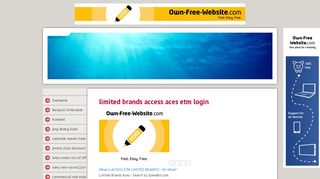 
                            11. limited brands access aces etm login - effortwoaf - Startseite