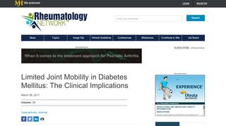 
                            1. Limited Joint Mobility in Diabetes Mellitus: The Clinical Implications ...