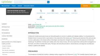 
                            6. Limited joint mobility in diabetes mellitus - UpToDate