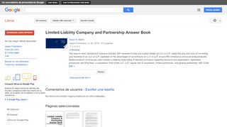 
                            11. Limited Liability Company and Partnership Answer Book