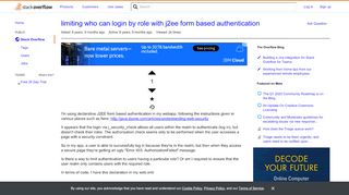 
                            11. limiting who can login by role with j2ee form based authentication ...