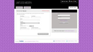 
                            10. Limitless Medspa > Login Or Sign Up - Booker