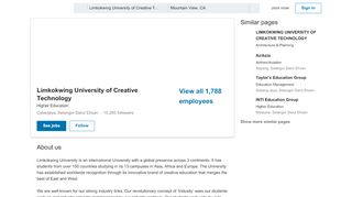 
                            9. Limkokwing University of Creative Technology | LinkedIn