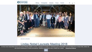 
                            7. Lindau Nobel Laureate Meeting 2018 - Dieter Schwarz Stiftung