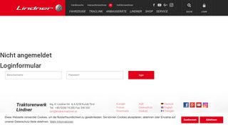 
                            6. Lindner Traktoren: Login