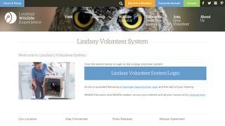 
                            8. Lindsay Volunteer System - Lindsay Wildlife Experience