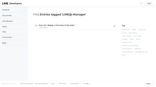 
                            4. LINE@ Manager - LINE Developers