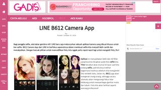 
                            11. LINE B612 Camera App - Gadis
