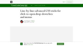 
                            10. Line-by-line: advanced CSS tricks for click-to-open drop-down lists ...