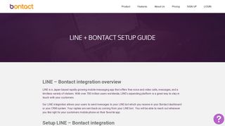 
                            10. Line Setup - Bontact