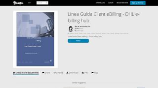 
                            6. Linea Guida Client eBilling - DHL e-billing hub - Yumpu