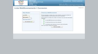 
                            1. Linéa WebReversements > Connexion - Informations d'accès