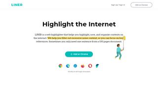 
                            10. LINER | The Highlighted Internet