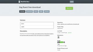 
                            9. ling fluent free download | Read the Docs