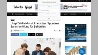 
                            4. LingaTel-Telefondolmetscher: Spontane Sprachmittlung für Behörden ...