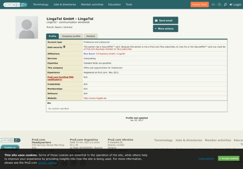 
                            13. LingaTel - translator / interpreter / ProZ.com user