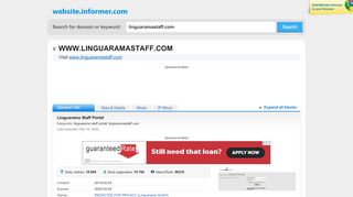 
                            11. linguaramastaff.com at WI. Linguarama Staff Portal - Website Informer