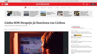 
                            12. Linha SOS Despejo já funciona em Lisboa - Sociedade - Correio da ...