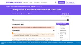 
                            5. L'injection SQL - Protégez-vous efficacement contre les failles web ...