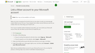 
                            12. Link a Mixer account to your Microsoft account - Xbox Support