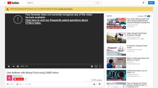 
                            7. Link Aadhaar with Mutual Fund using CAMS online - YouTube