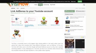 
                            8. Link AdSense to your Youtube account - VisiHow