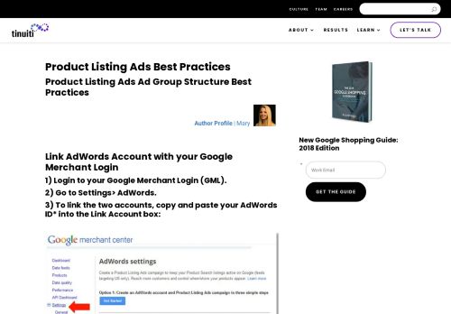
                            4. Link AdWords And Google Merchant Center - CPC Strategy