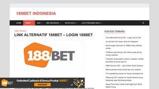 
                            6. LINK ALTERNATIF 188BET - LOGIN 188BET - 188BET INDONESIA