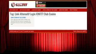 
                            13. Link Alternatif Login ION777 Club Casino | Daftar Ion777 | Ion777 ...