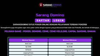 
                            6. Link Alternatif Sarang Domino | Dewapoker | Poker88 | DominoQQ